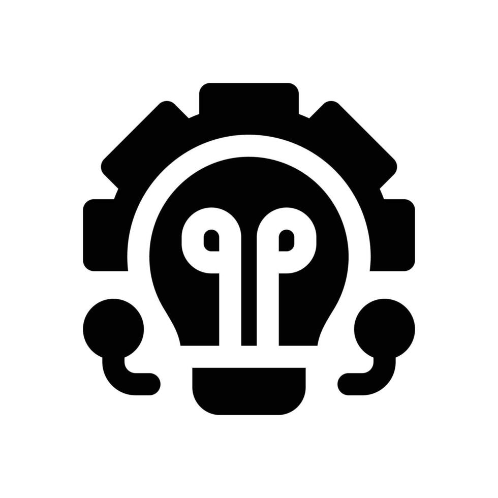technology glyph icon. Strong and solid icon for websites and mobile apps. vector
