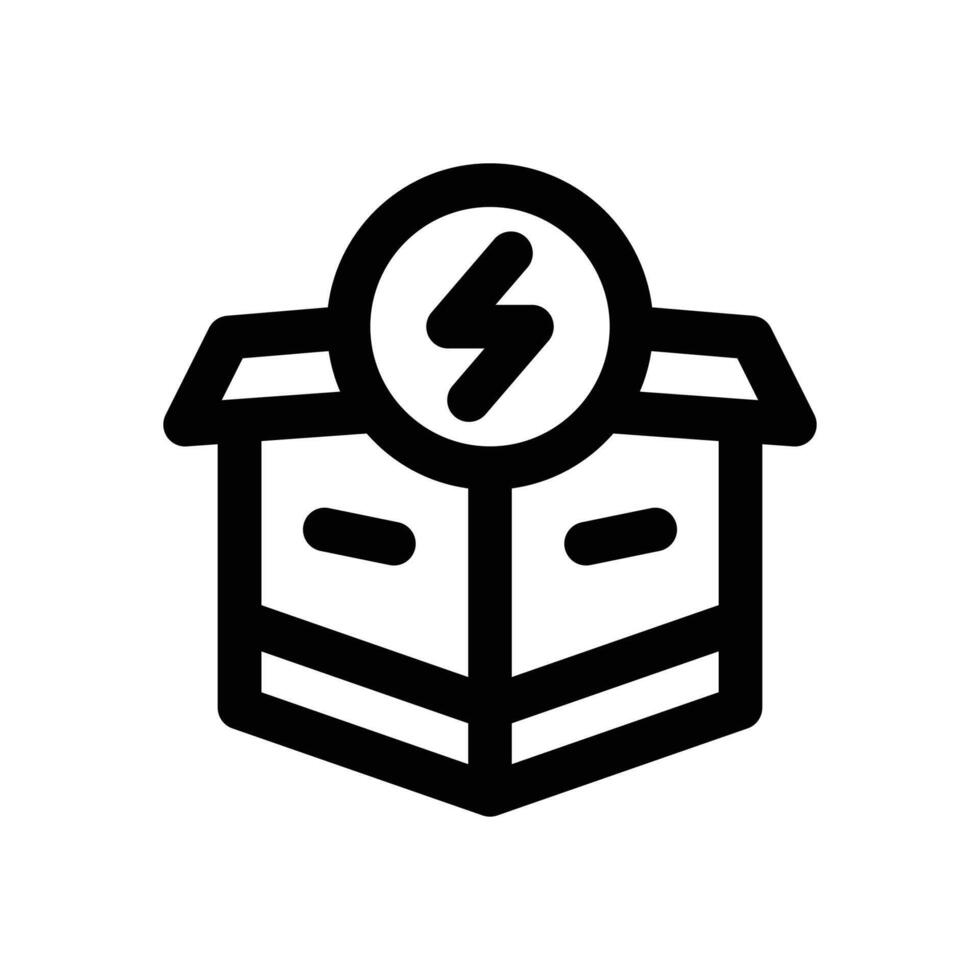flash sale line icon. Clean and minimalist icon for websites and mobile apps. vector