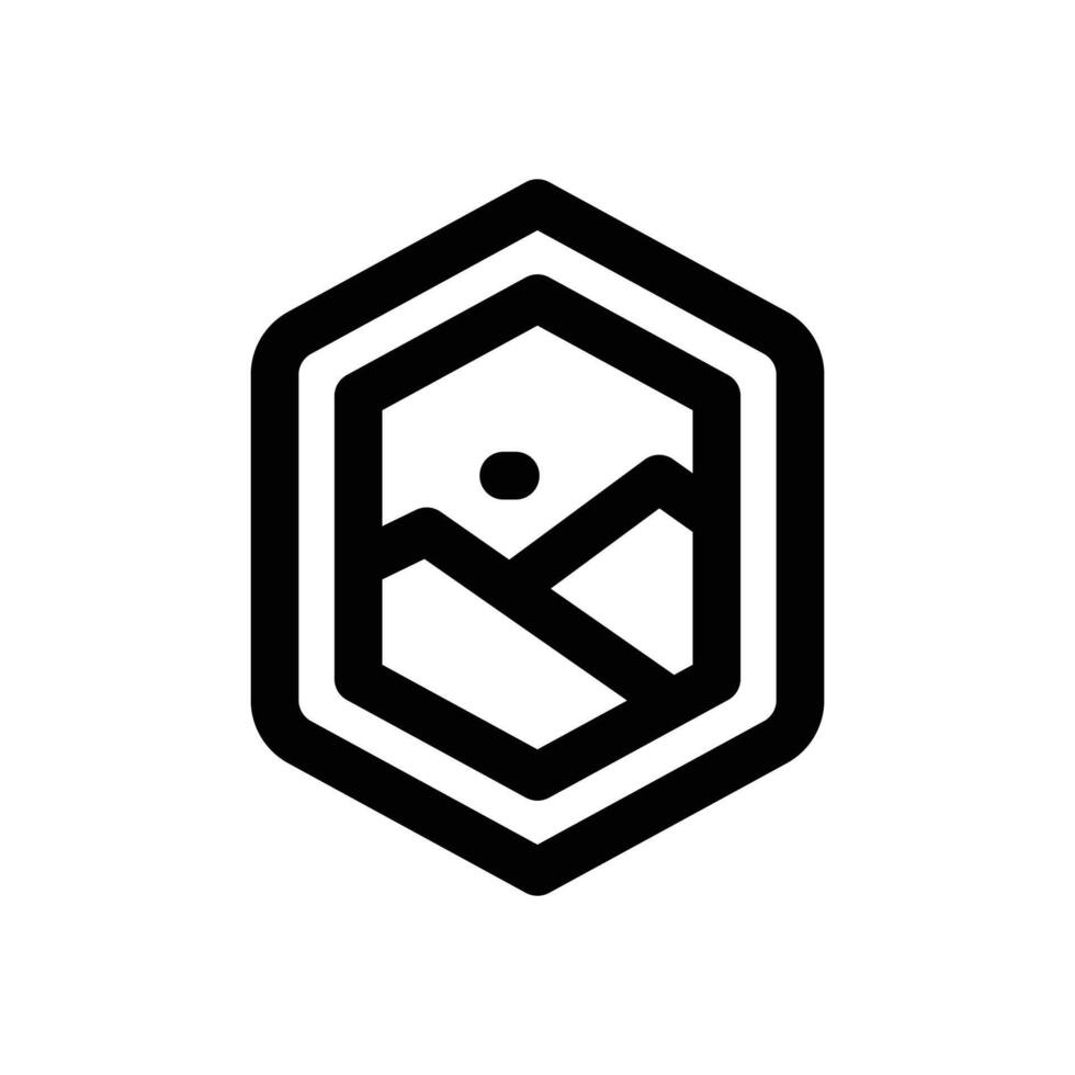 logo line icon. Clean and minimalist icon for websites and mobile apps. vector