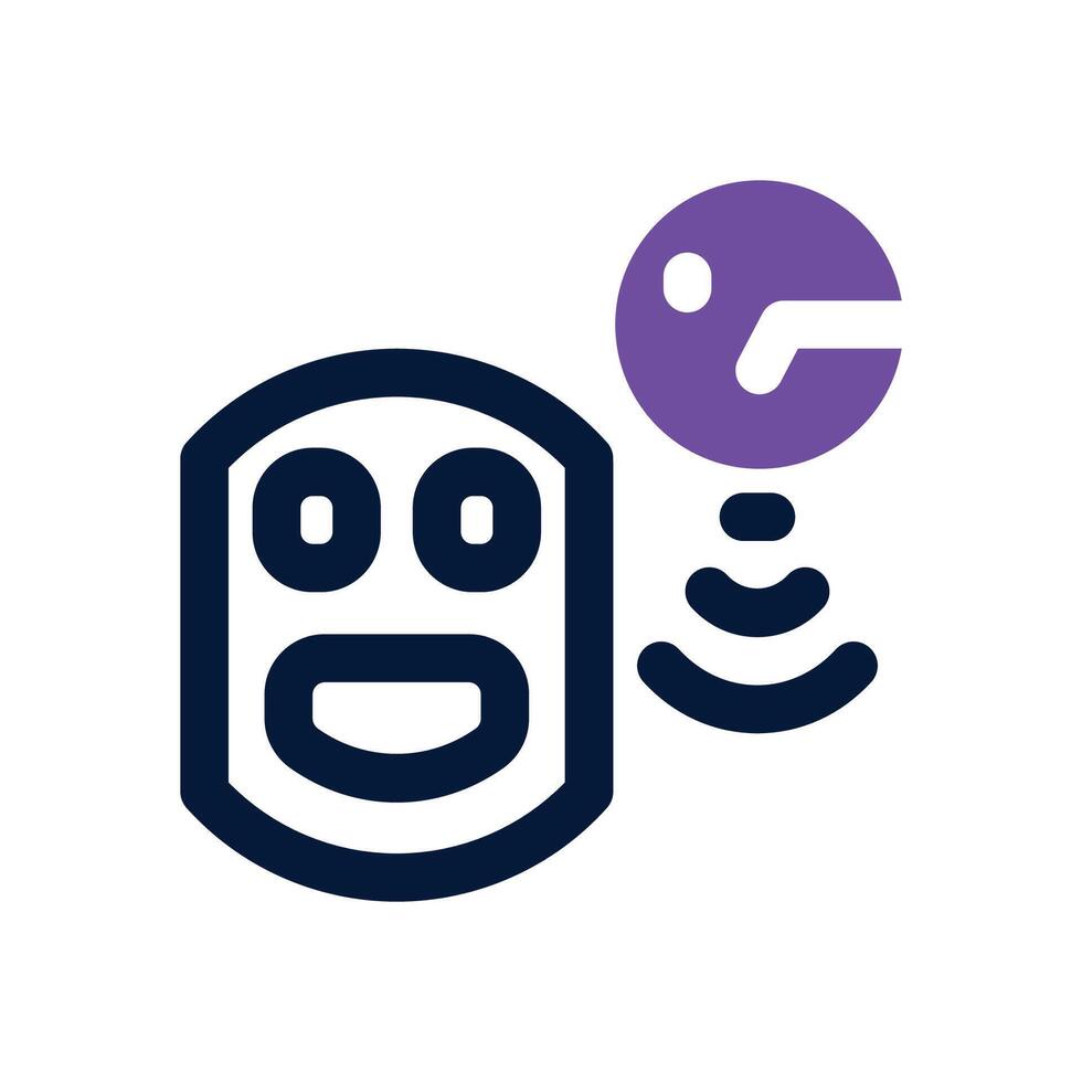 smart plug dual tone icon. Sleek and modern icon for websites and mobile apps. vector
