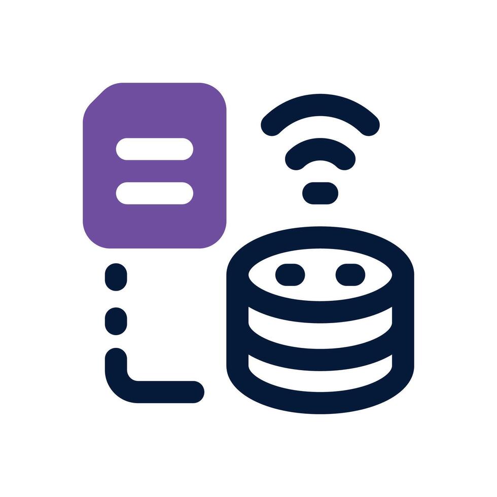 big data duotone icon. Sleek and modern icon for websites and mobile apps. vector