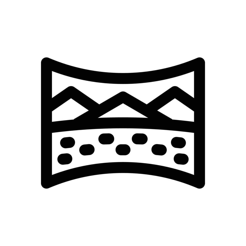 paronamic line icon. Clean and minimalist icon for websites and mobile apps. vector