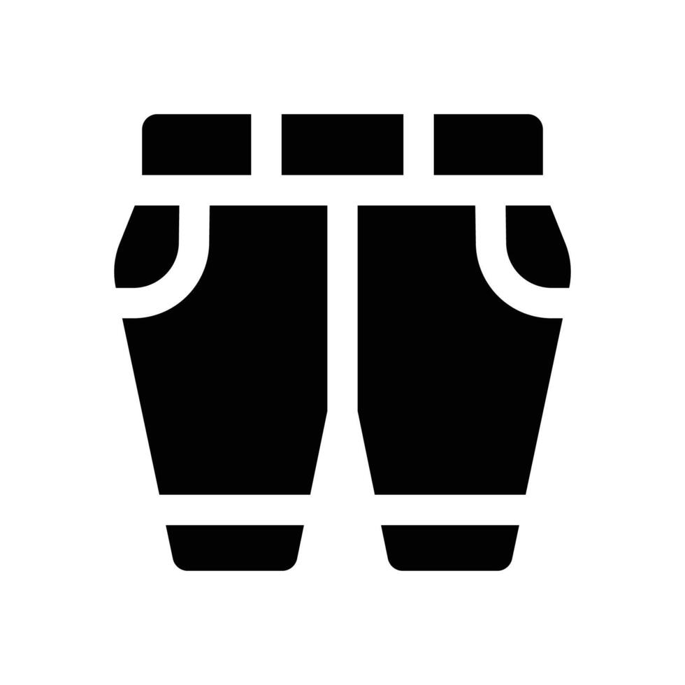 pants glyph icon. Strong and solid icon for websites and mobile apps. vector
