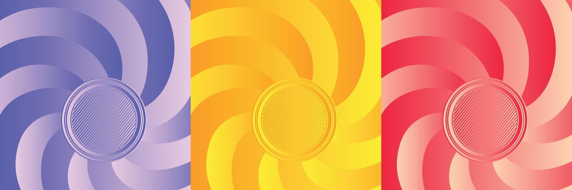 Abstract geometric pattern background for business brochure cover design. Blue, yellow, red banner poster template vector