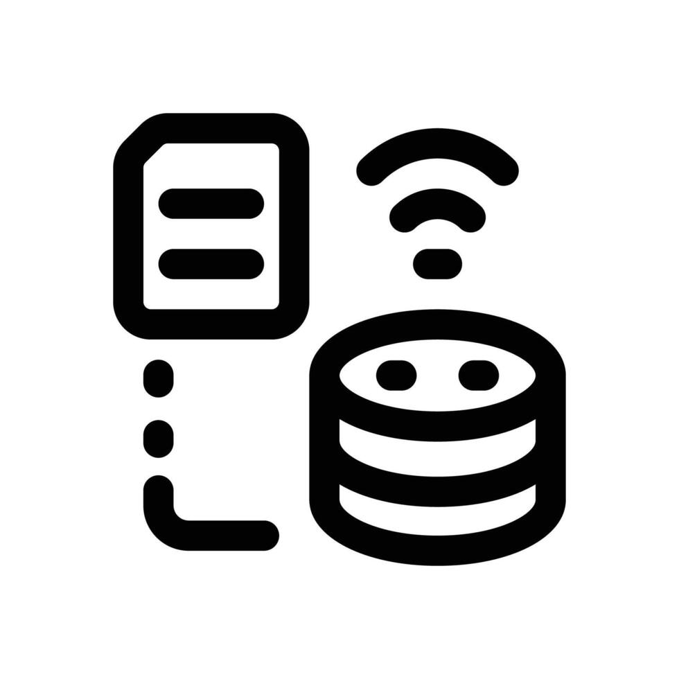 big data line icon. Clean and minimalist icon for websites and mobile apps. vector