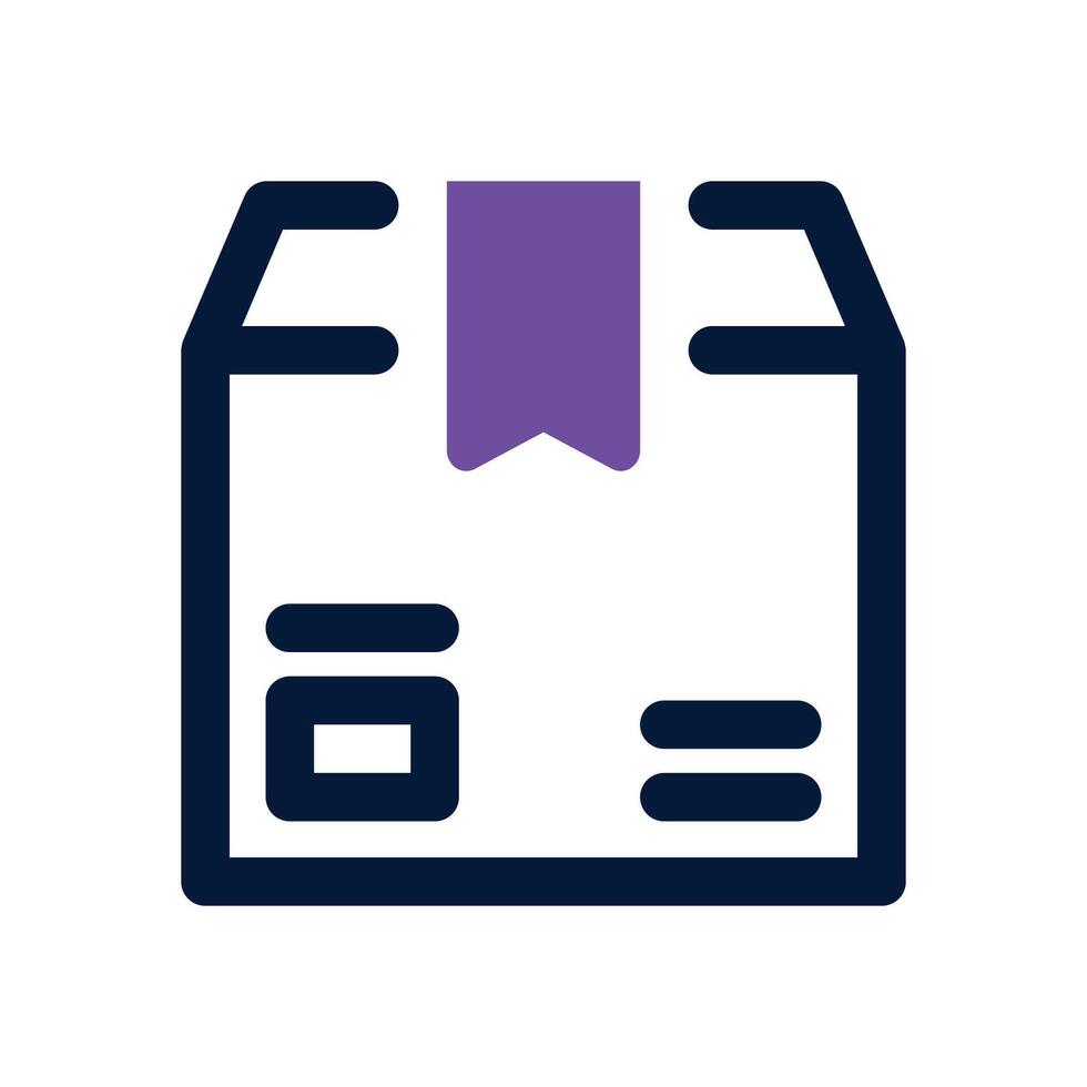 product dual tone icon. Sleek and modern icon for websites and mobile apps. vector