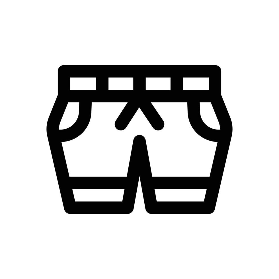 shorts line icon. Clean and minimalist icon for websites and mobile apps. vector