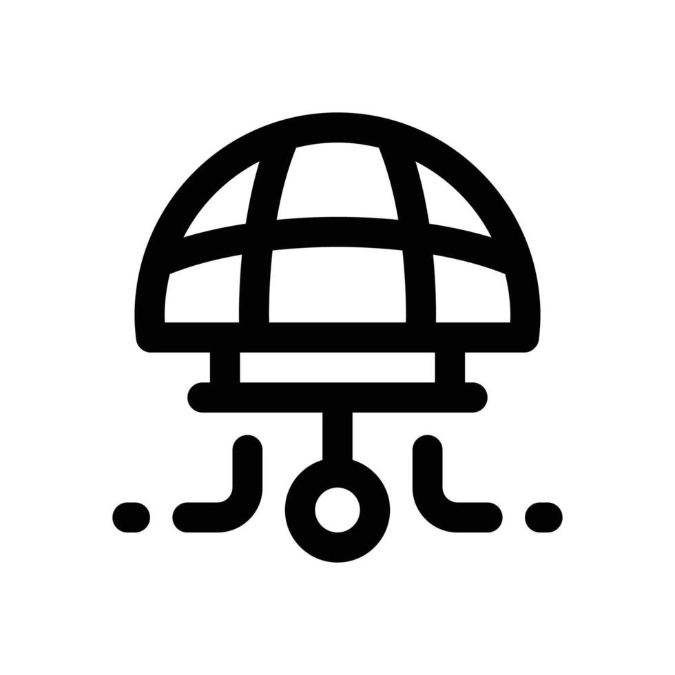 global network line icon. Clean and minimalist icon for websites and mobile apps. vector
