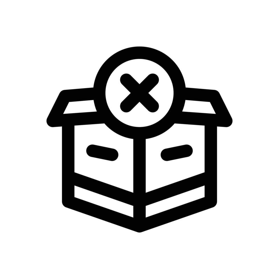 cancel line icon. Clean and minimalist icon for websites and mobile apps. vector