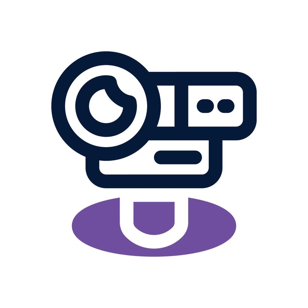 web cam dual tone icon. Sleek and modern icon for websites and mobile apps. vector