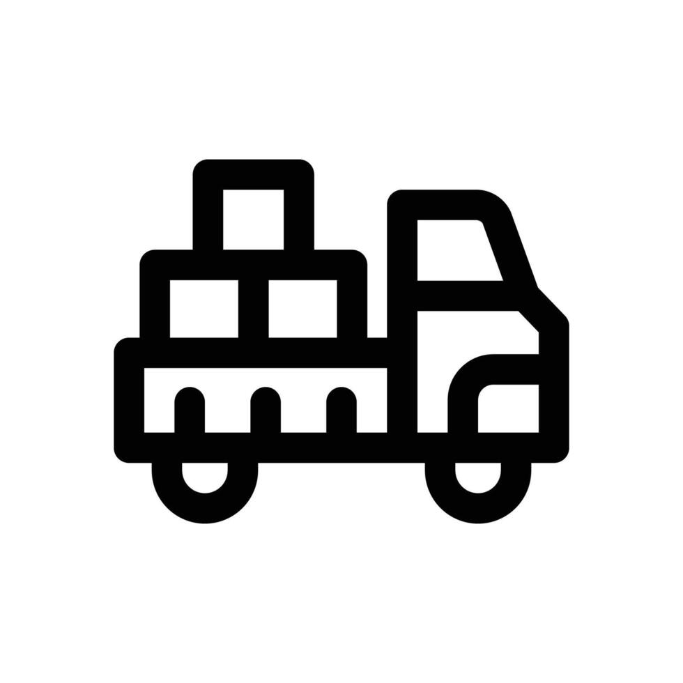 logistic delivery line icon. Clean and minimalist icon for websites and mobile apps. vector