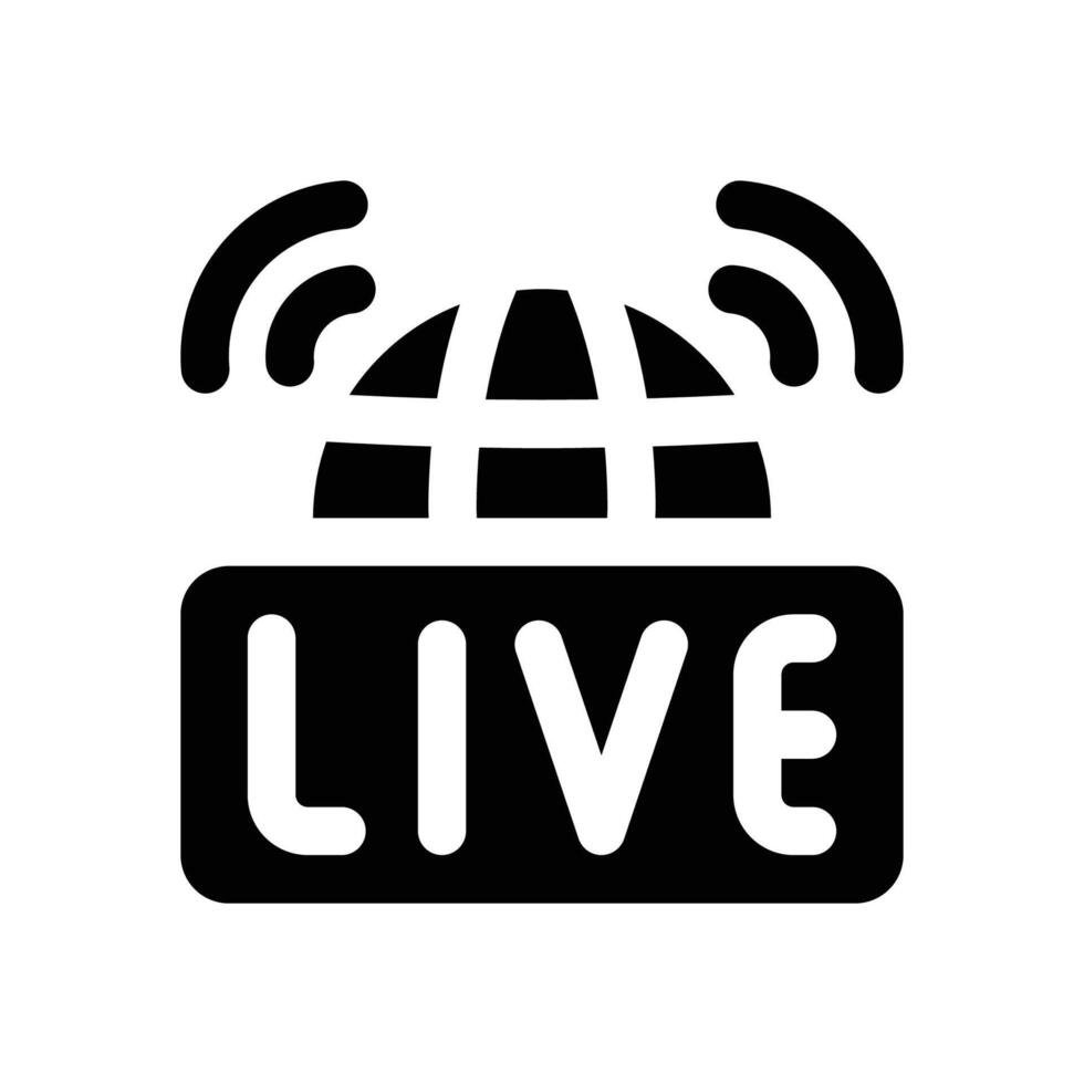 global news glyph icon. Strong and solid icon for websites and mobile apps. vector
