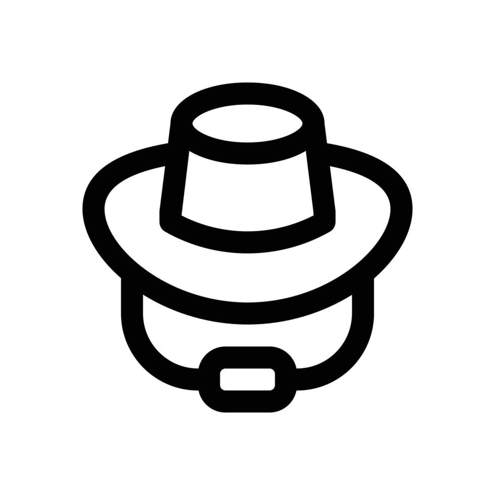 hat line icon. Clean and minimalist icon for websites and mobile apps. vector
