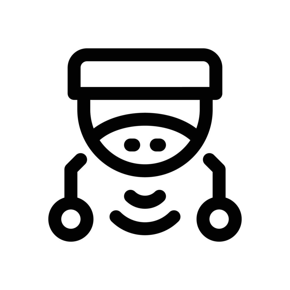 cctv line icon. Clean and minimalist icon for websites and mobile apps. vector