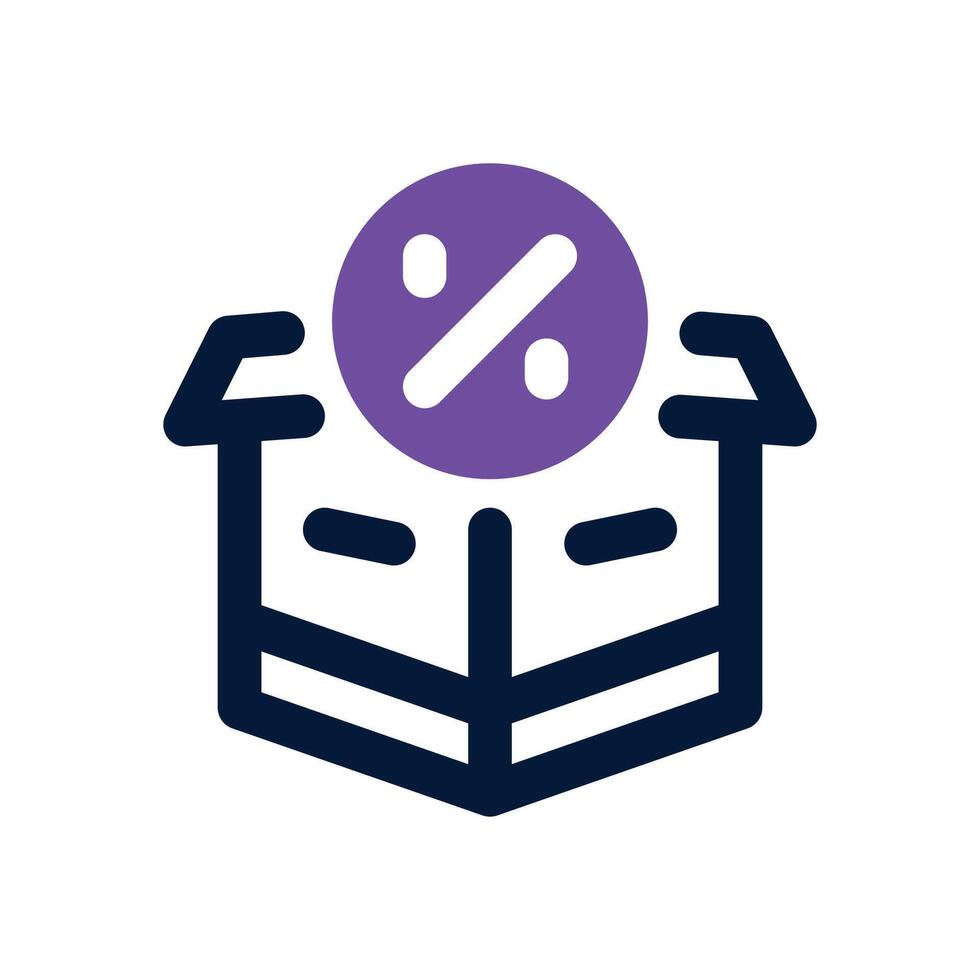 discount duotone icon. Sleek and modern icon for websites, mobile apps, marketing materials, and corporate design. Fully scalable and ready to use. vector