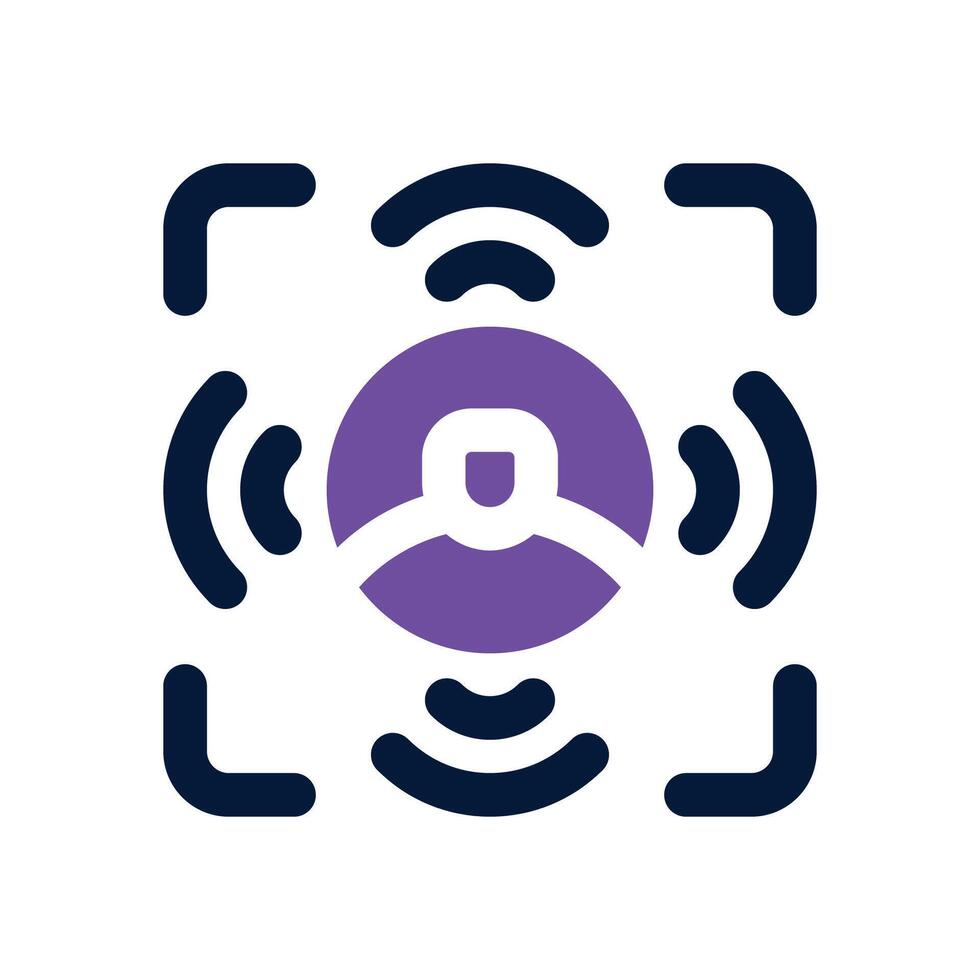 streaming dual tone icon. Sleek and modern icon for websites and mobile apps. vector