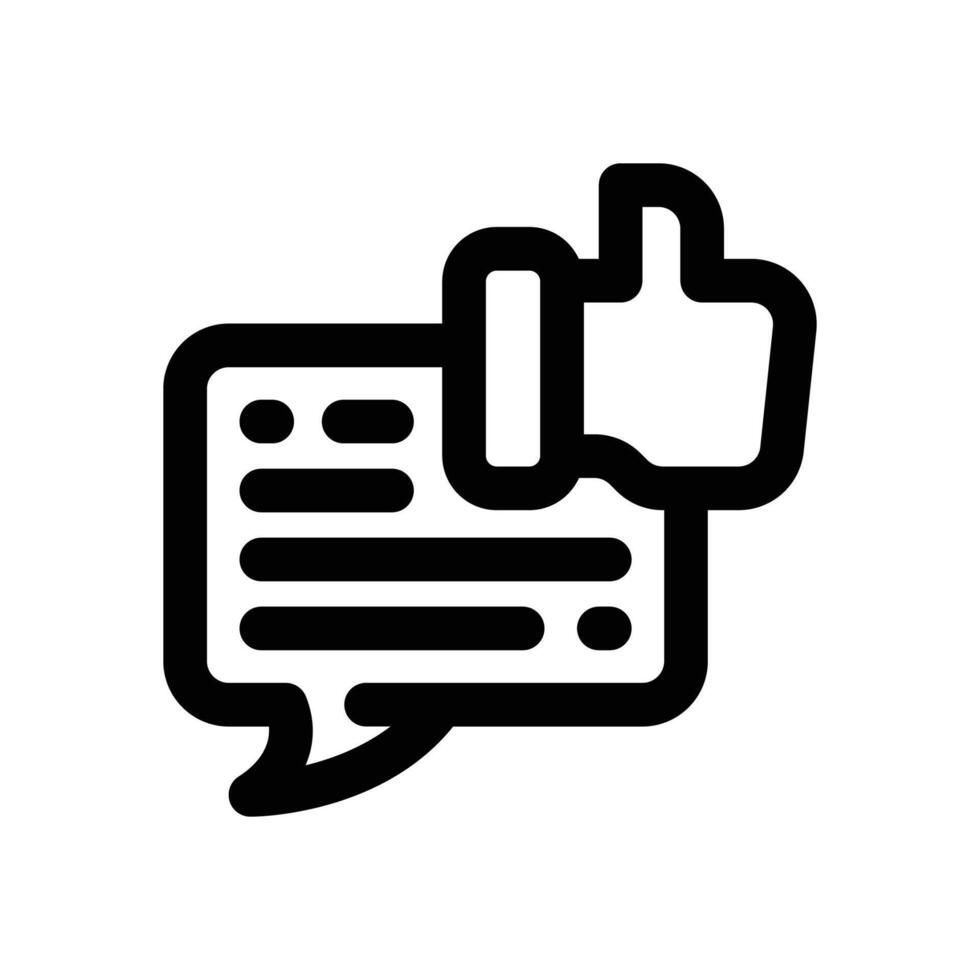 comment line icon. Clean and minimalist icon for websites and mobile apps. vector