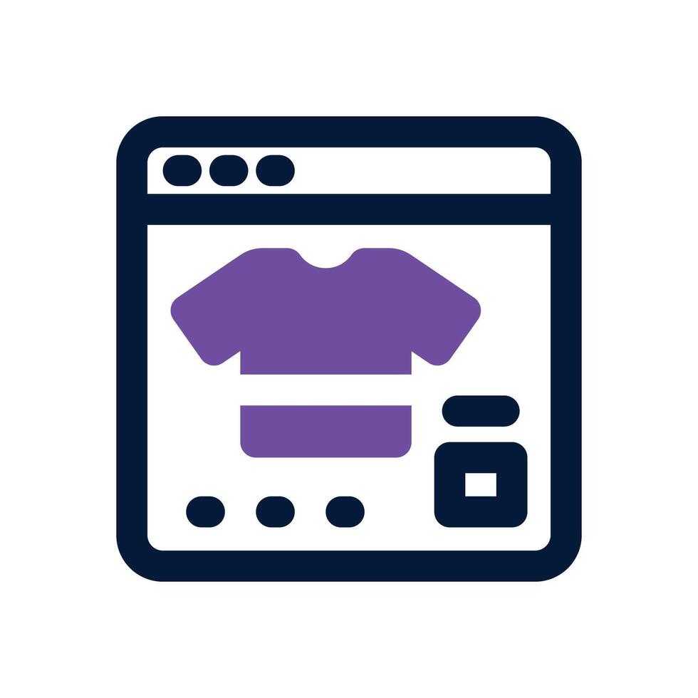 description product dual tone icon. Sleek and modern icon for websites and mobile apps. vector