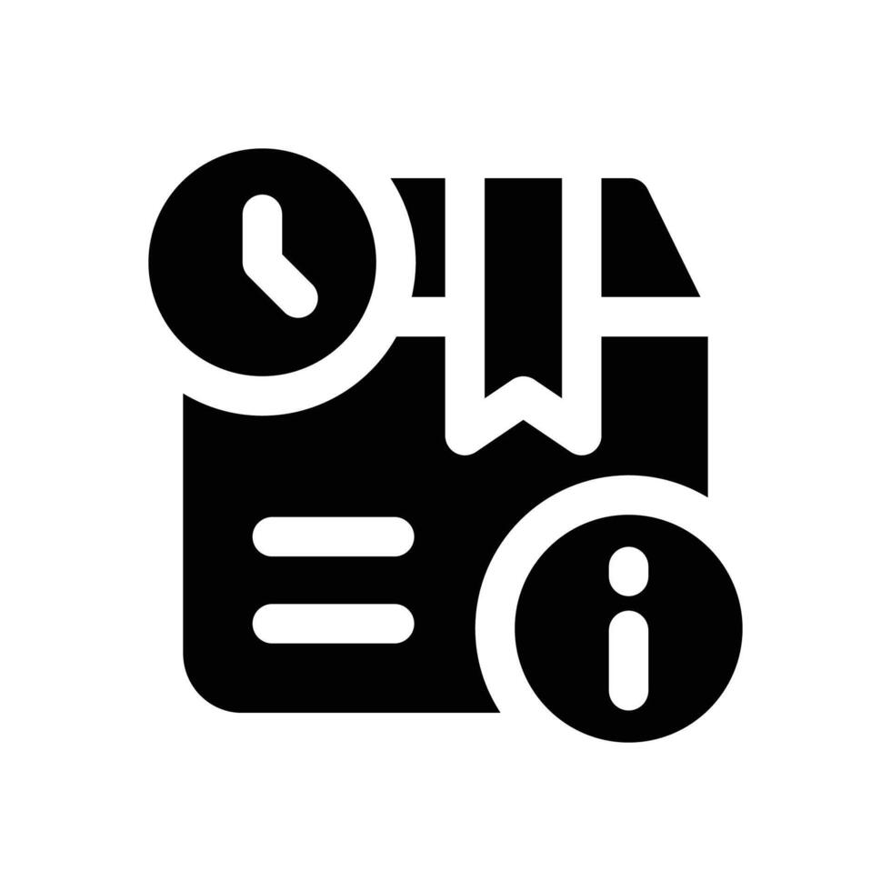 delay glyph icon. Strong and solid icon for websites and mobile apps. vector