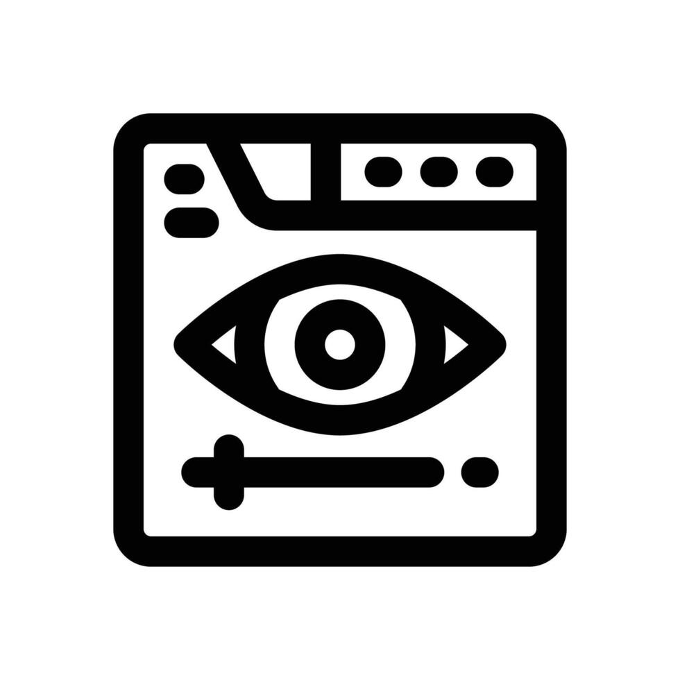 viewers line icon. Clean and minimalist icon for websites and mobile apps. vector