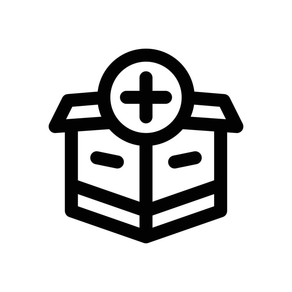 add line icon. Clean and minimalist icon for websites and mobile apps. vector