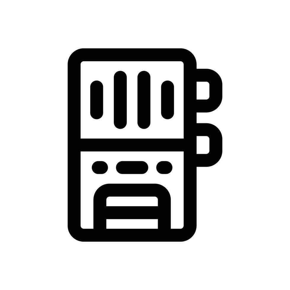sound recording line icon. Clean and minimalist icon for websites and mobile apps. vector