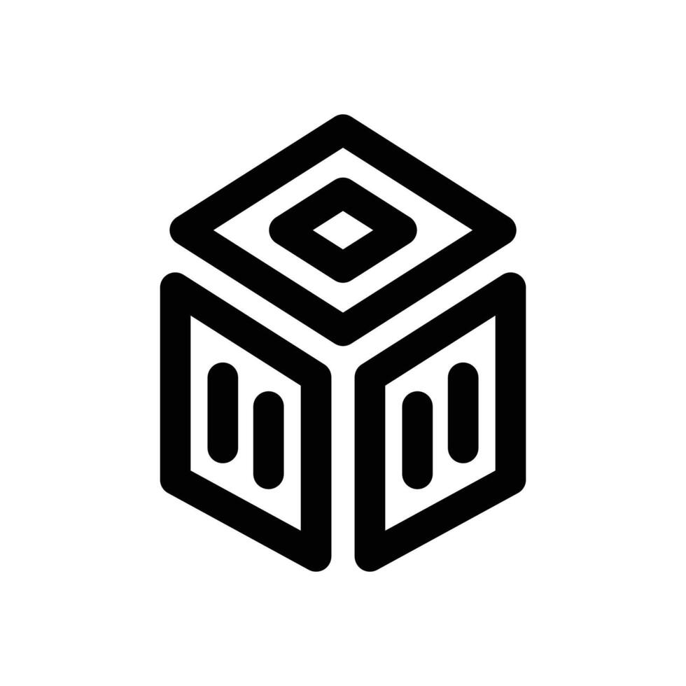 dimension line icon. Clean and minimalist icon for websites and mobile apps. vector
