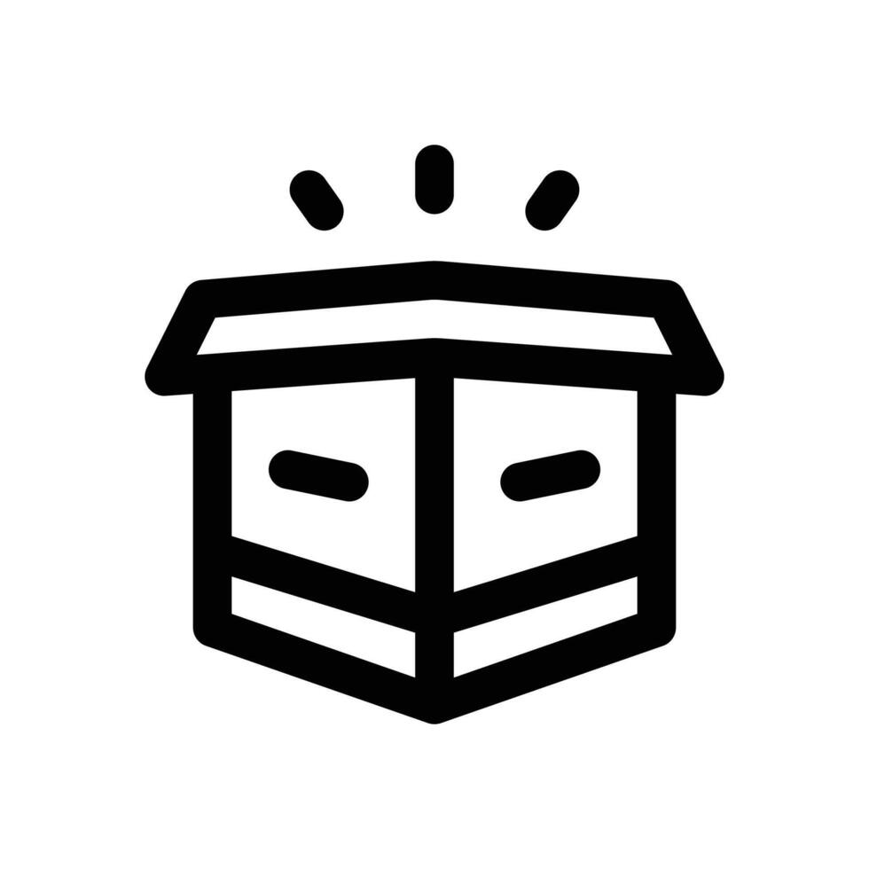box line icon. Clean and minimalist icon for websites and mobile apps. vector
