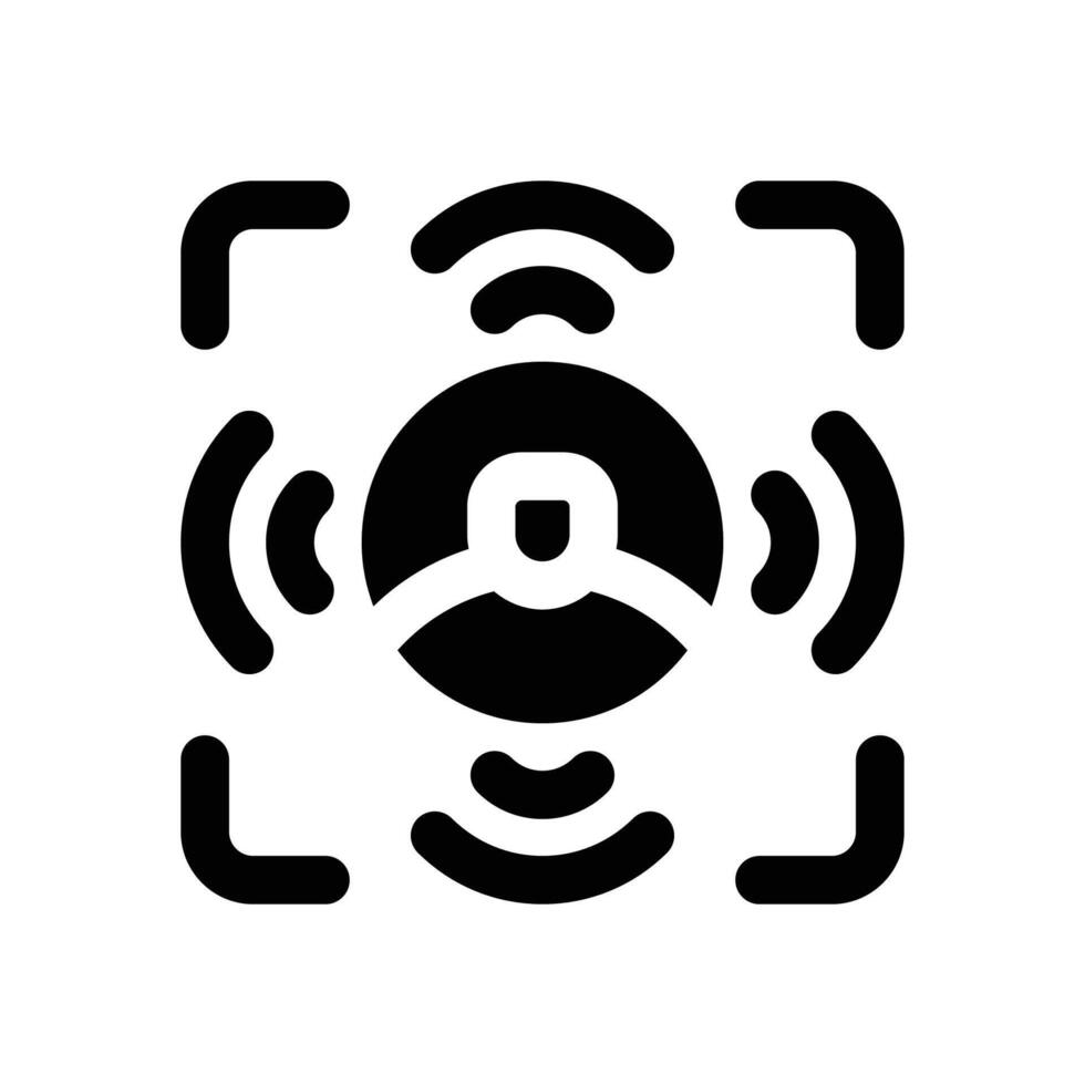 streaming glyph icon. Strong and solid icon for websites and mobile apps. vector