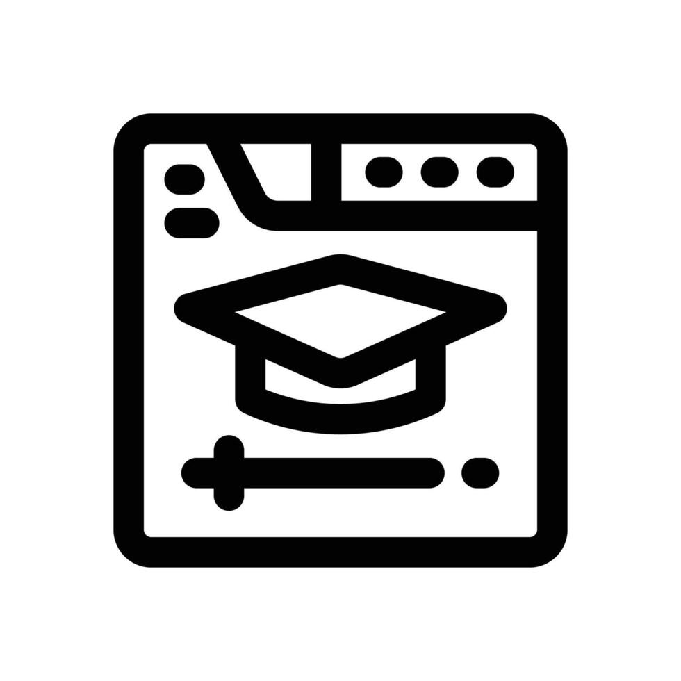 online class line icon. Clean and minimalist icon for websites and mobile apps. vector