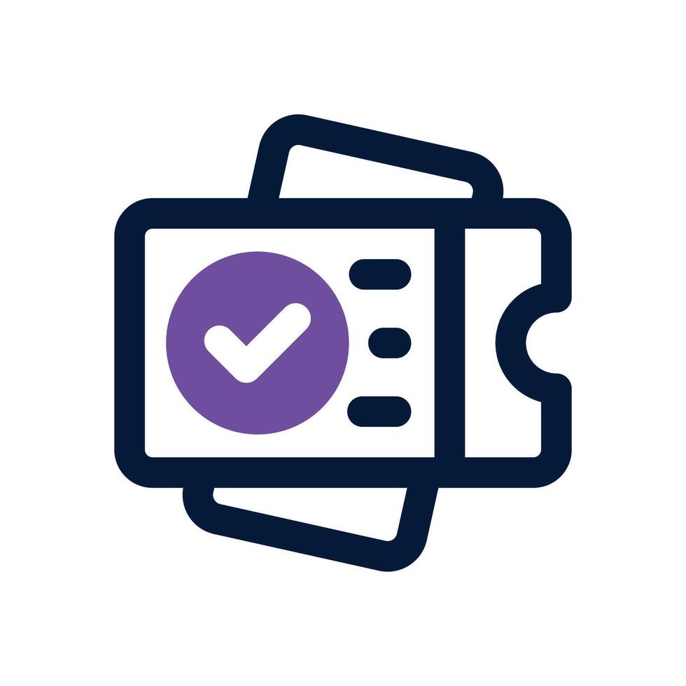 checklist duotone icon. Sleek and modern icon for websites and mobile apps. vector