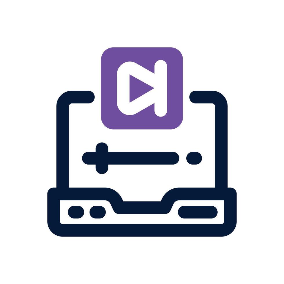 next dual tone icon. Sleek and modern icon for websites and mobile apps. vector