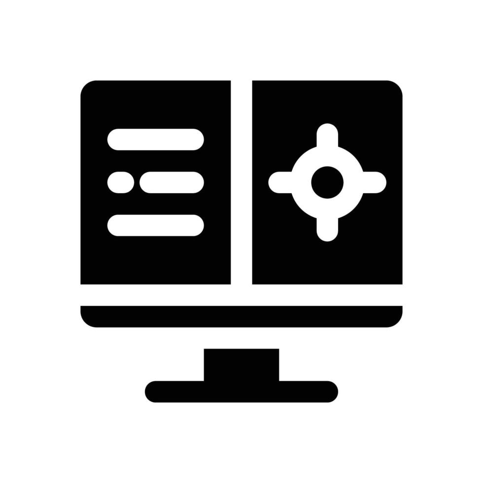 control center glyph icon. Strong and solid icon for websites, mobile interfaces, presentations, and visual branding. High quality and easy to edit. vector