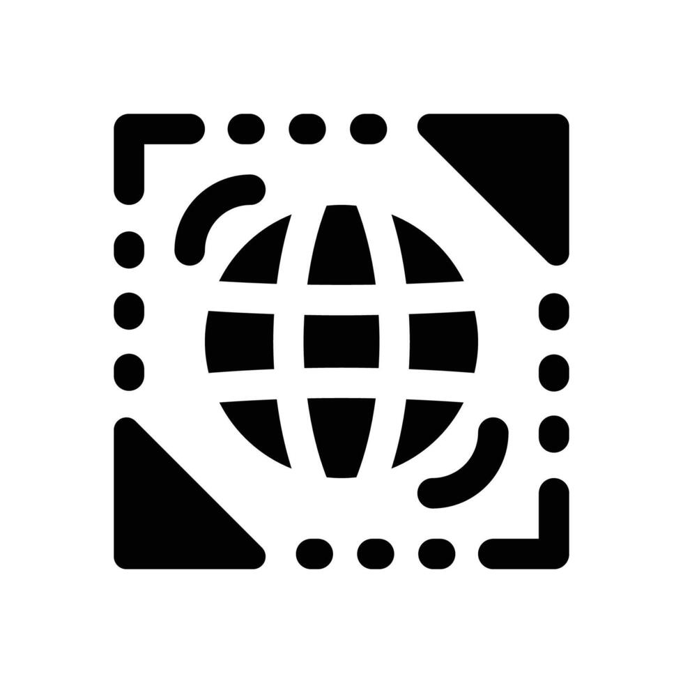 virtual glyph icon. Strong and solid icon for websites and mobile apps. vector
