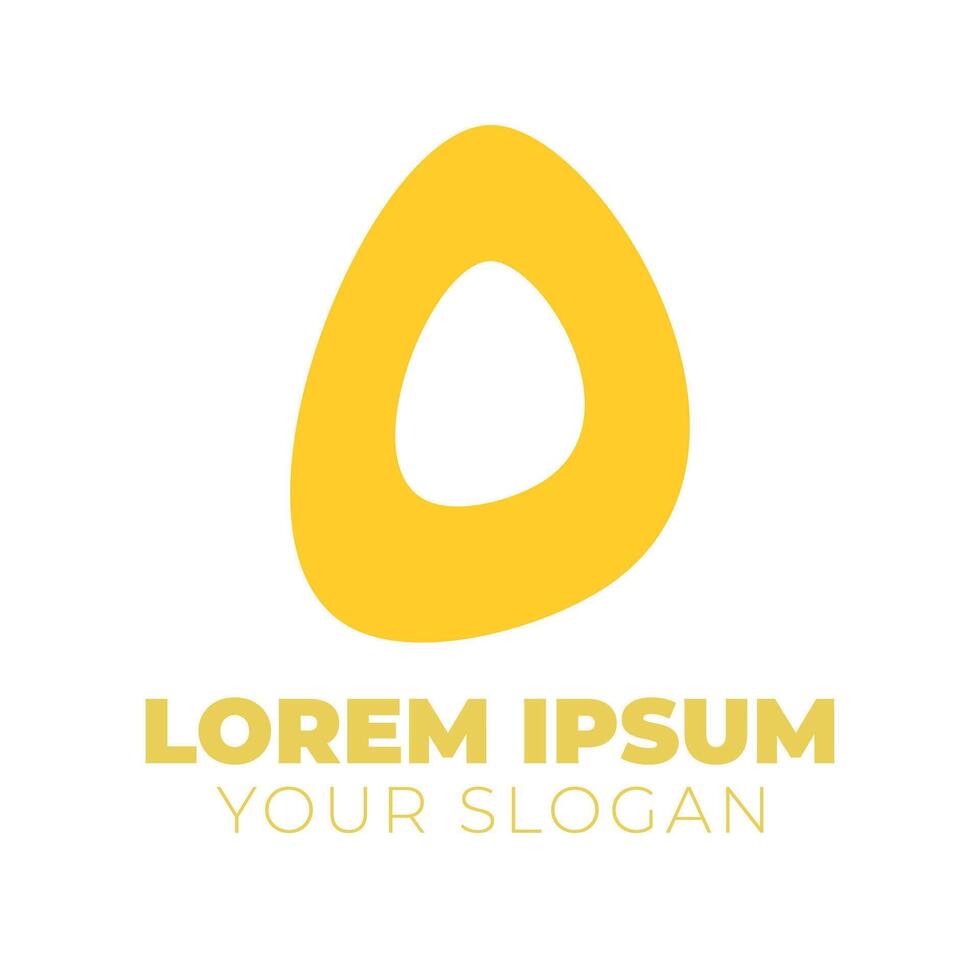 O letter logo for business and company identity vector