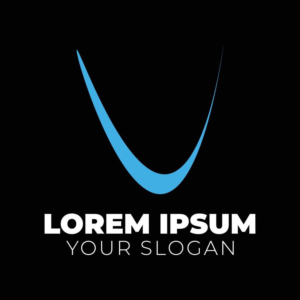 V letter logo for business and company identity vector