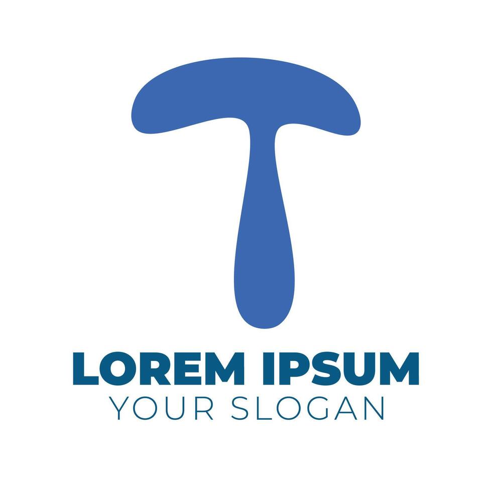 T letter logo for business and company identity vector