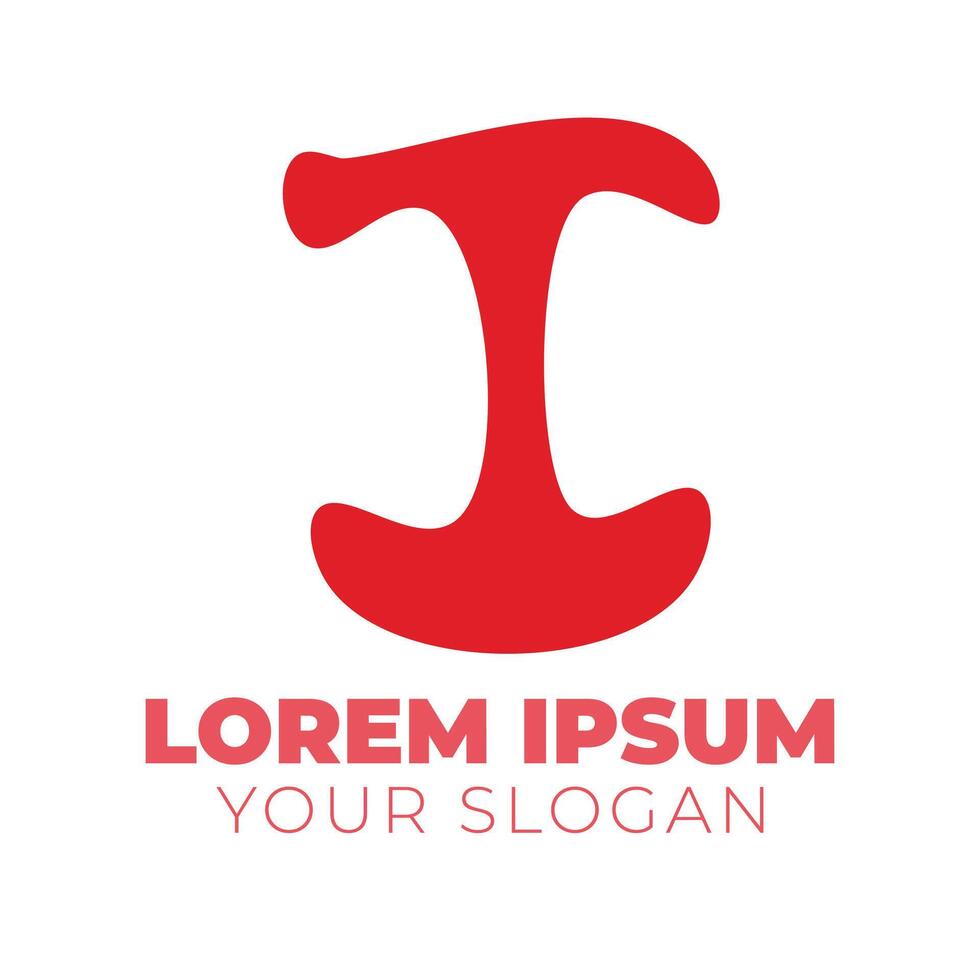 I letter logo for business and company identity vector
