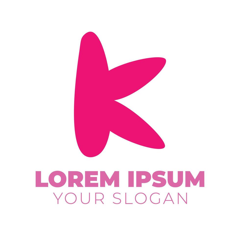 K letter logo for business and company identity vector