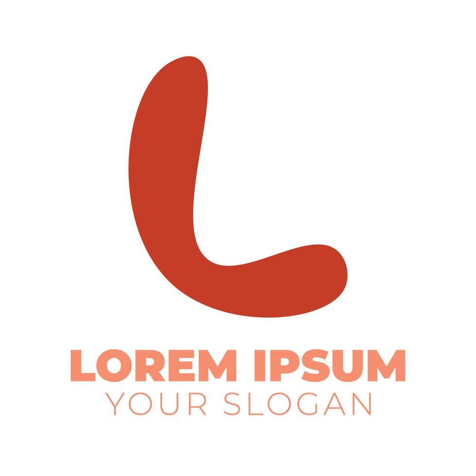 L letter logo for business and company identity vector