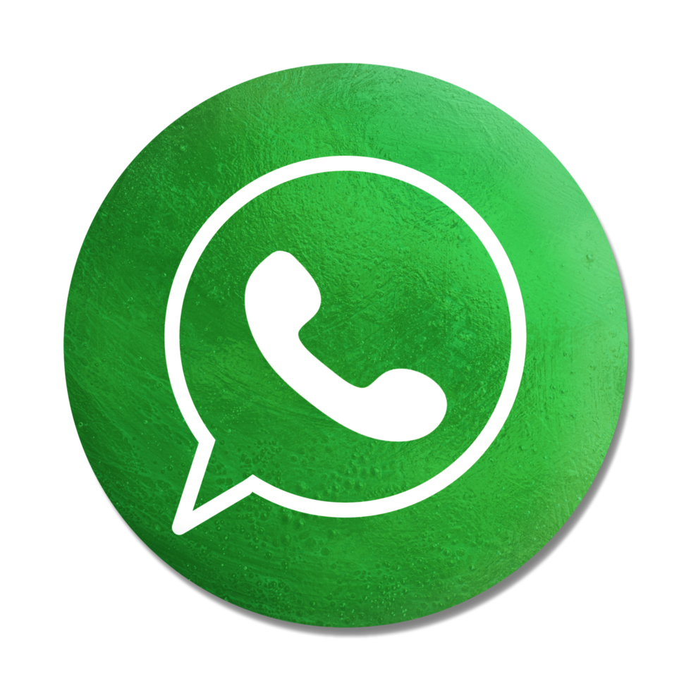 Whatsapp logo icon on a Transparent background png