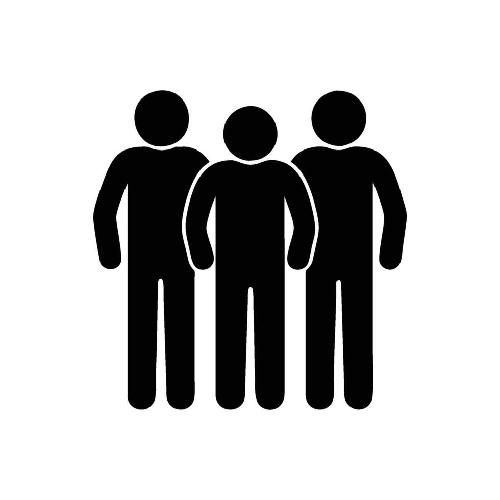 Teamwork Collaboration Group Unity People Icon Symbol vector