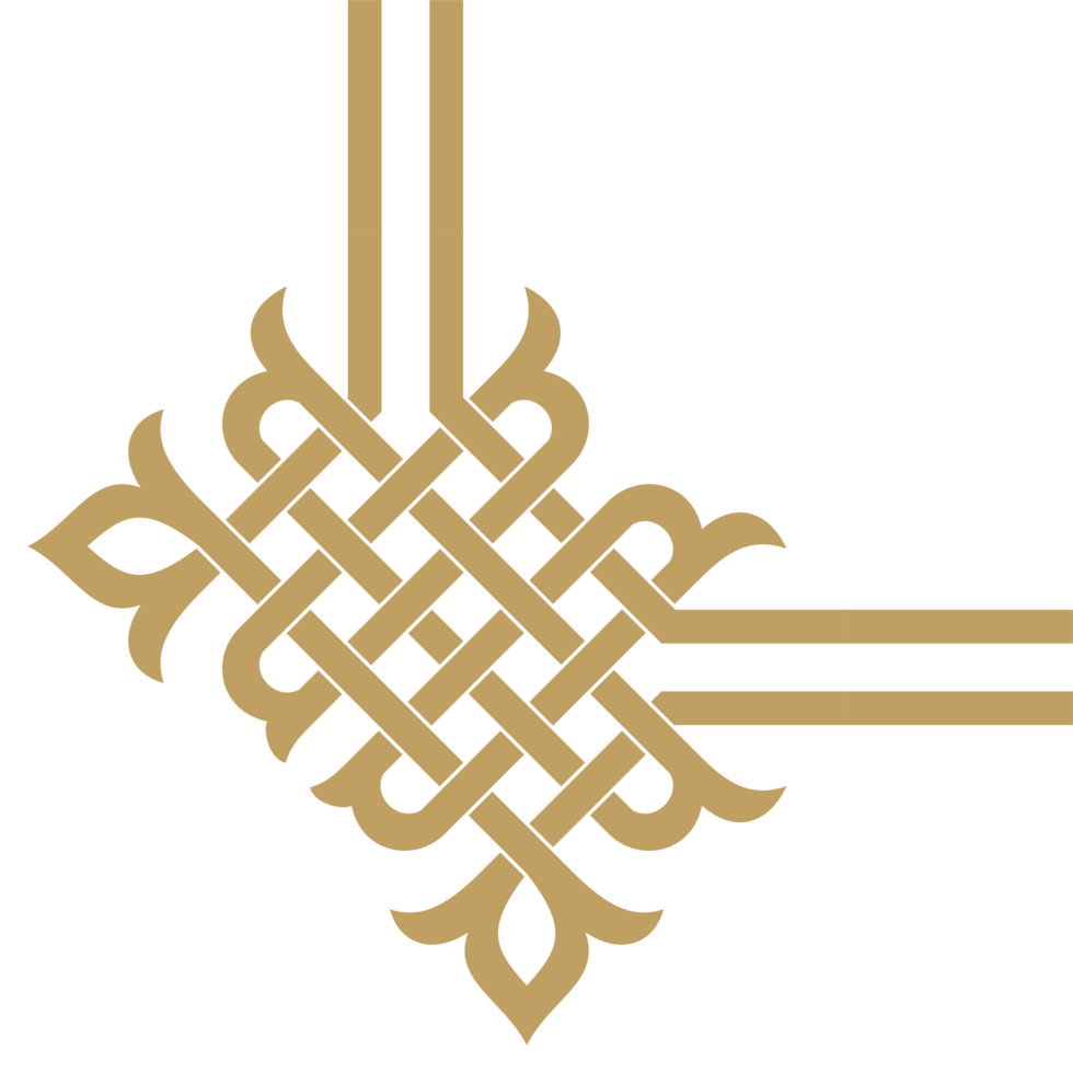 Frame corner border element design pattern, suitable for certificate frame, calligraphy, cover, etc. png