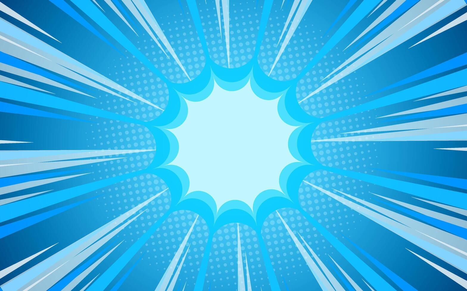 comic background with explosion effect vector