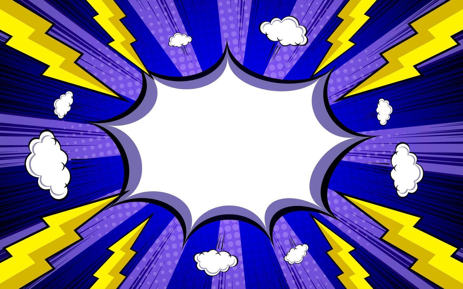 Comic pop art blank vector