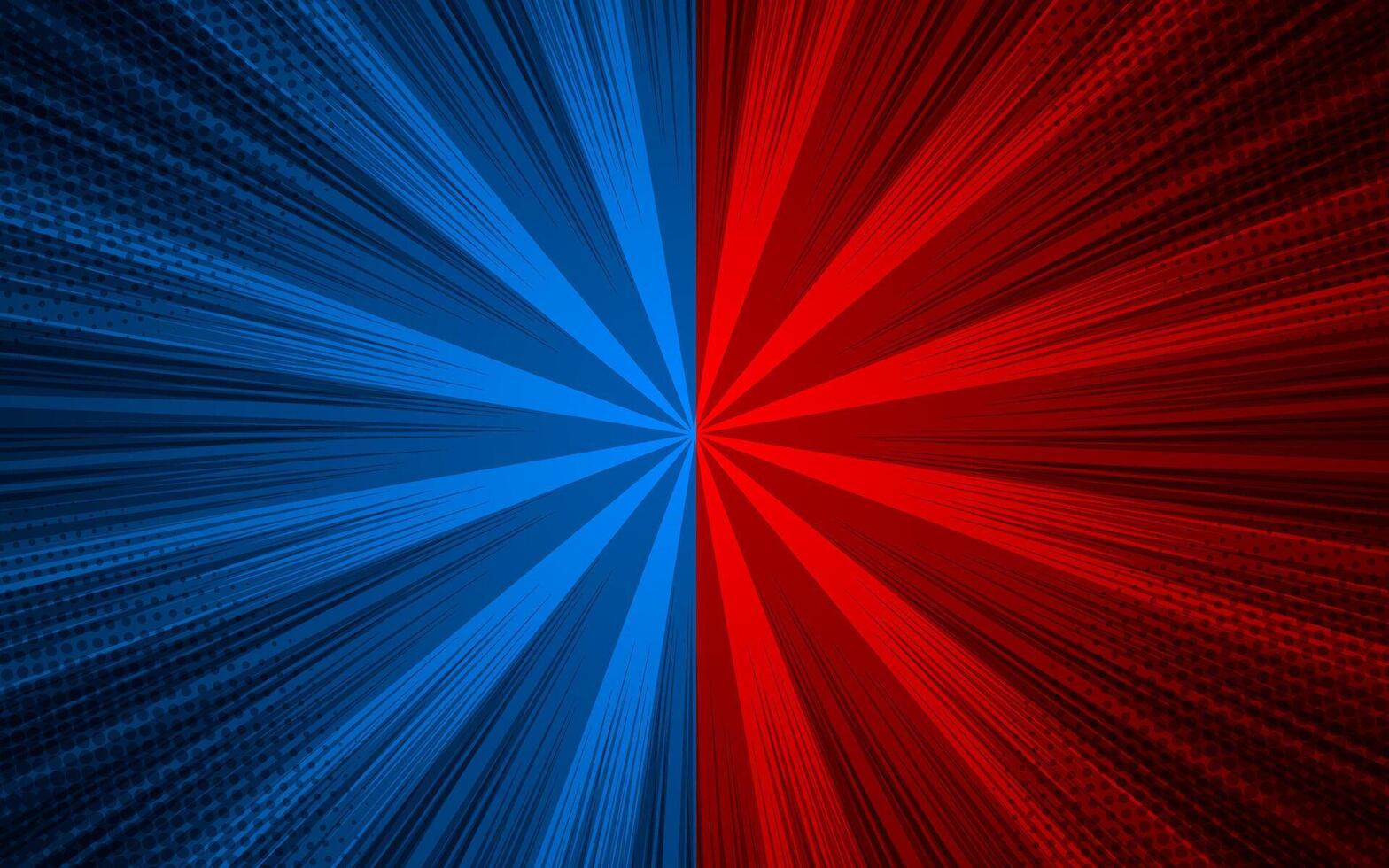 Comic versus pop art fight background. vector