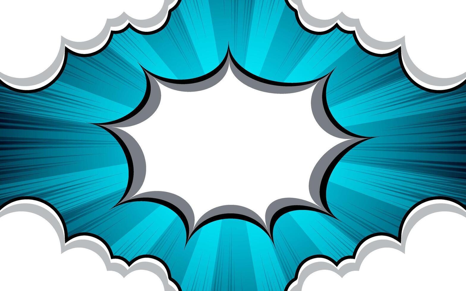 Comic background with cloud illustration vector
