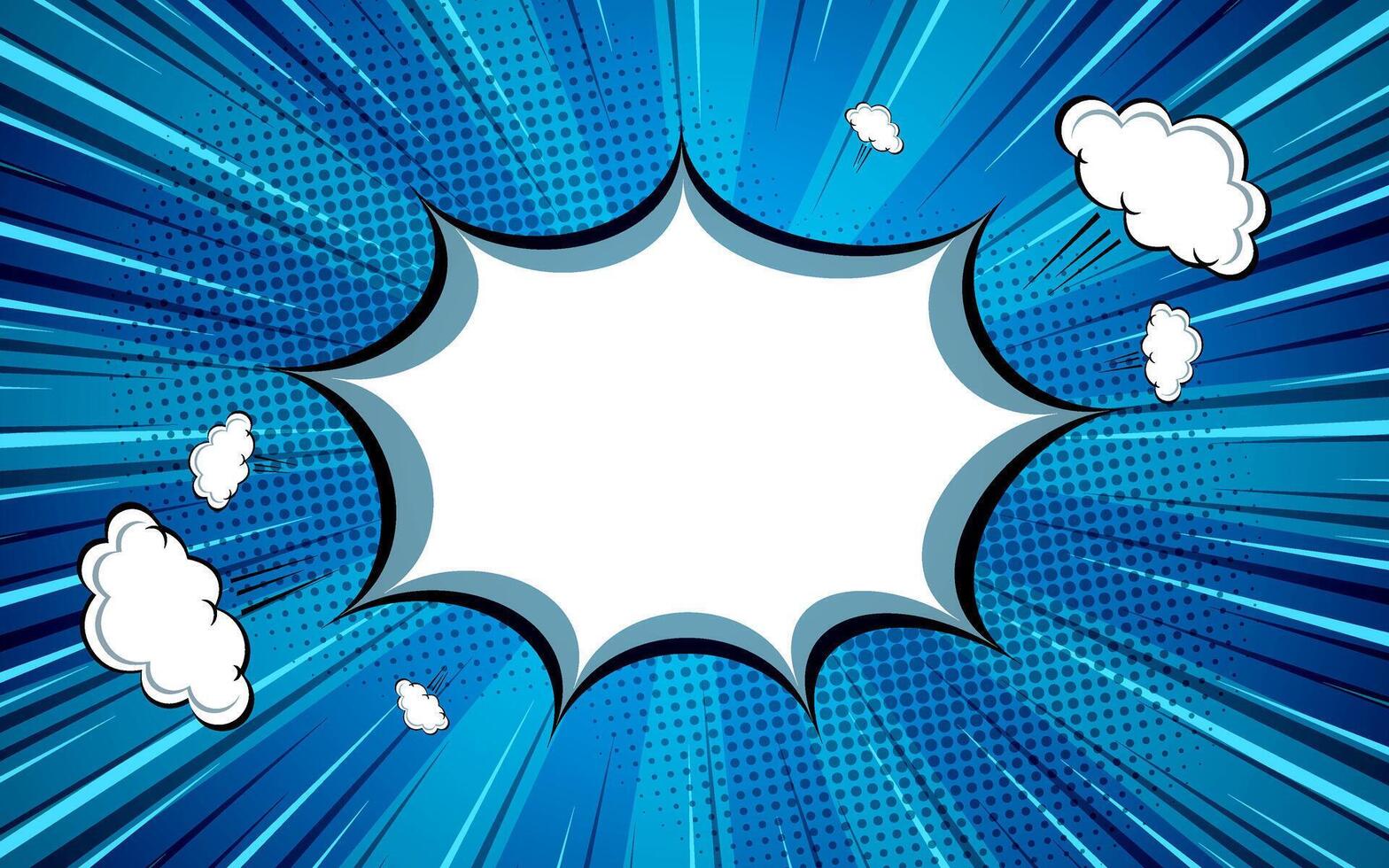 Pop art halftone comic background. Banner with speech bubble. vector