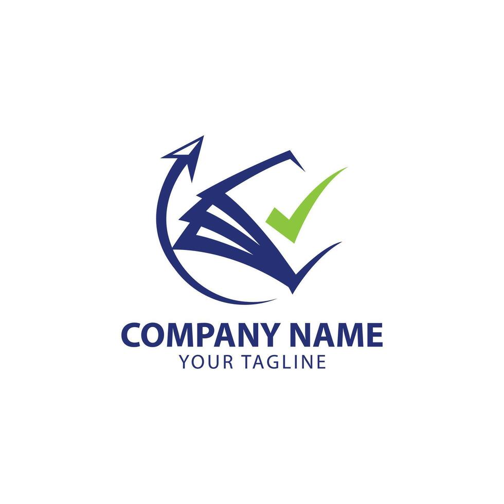 check mark for accounting stock market analytic logo design template,Tax Accounting Logo design . vector
