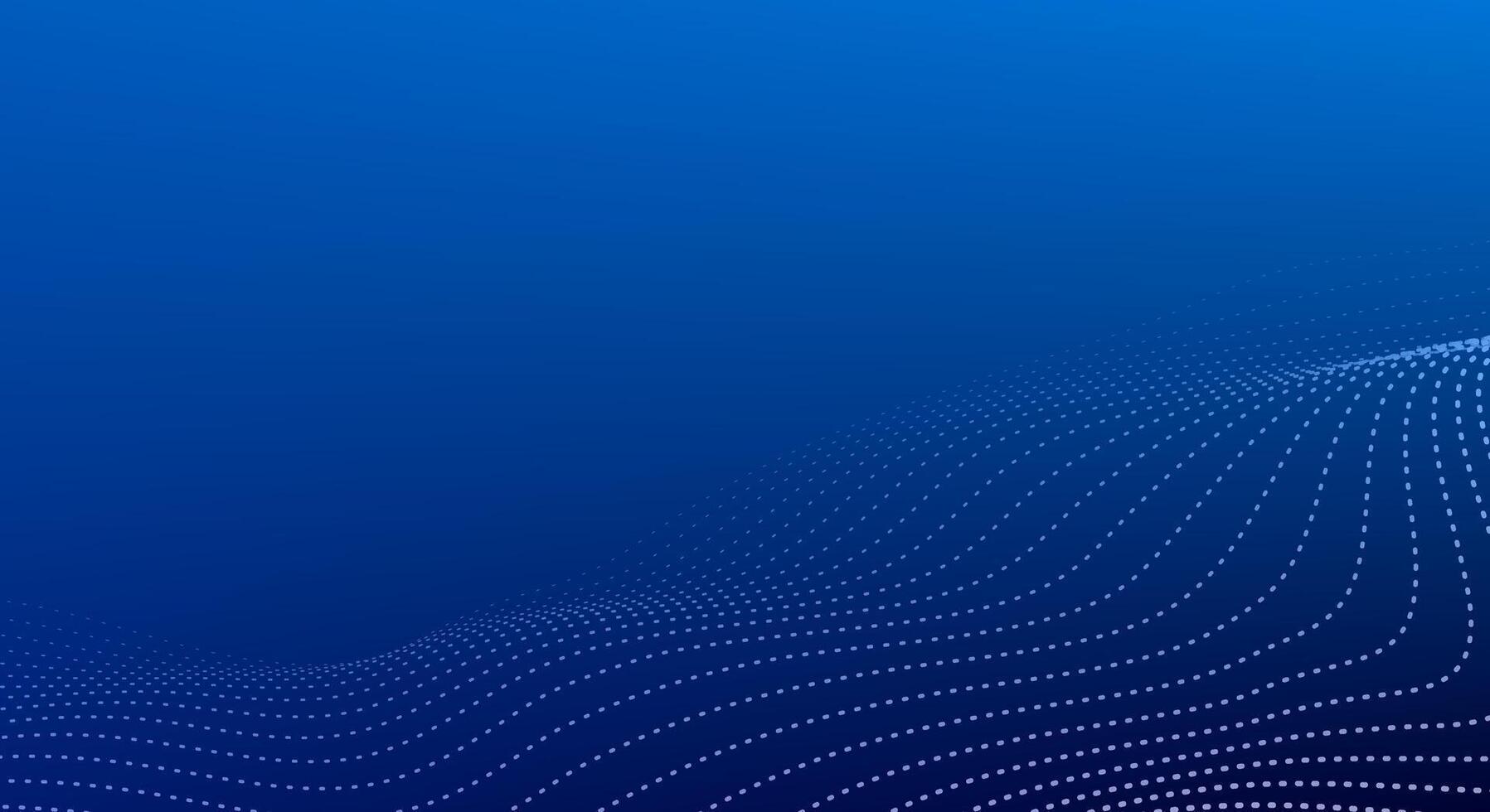 dark blue wavy dotted lines digital abstract background vector